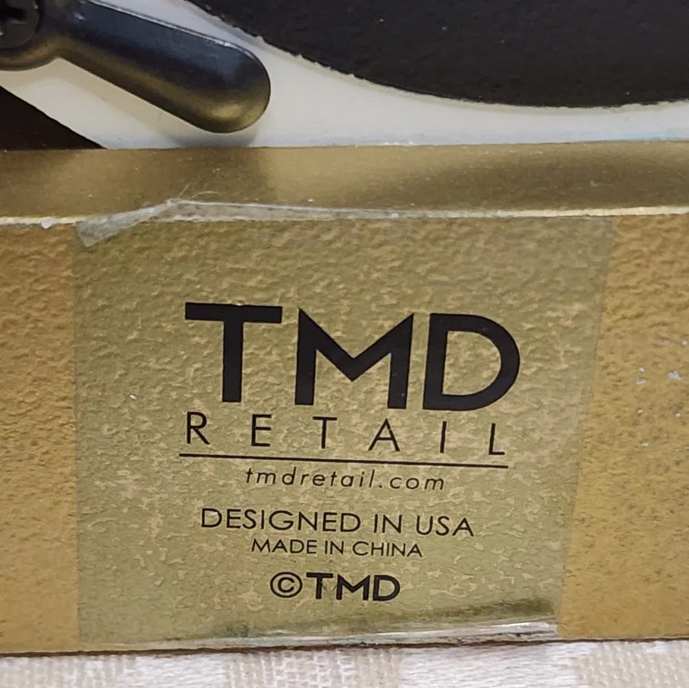 TMD RETAIL Gold & White XO Double Picture Frame Modern Home Accent NEW